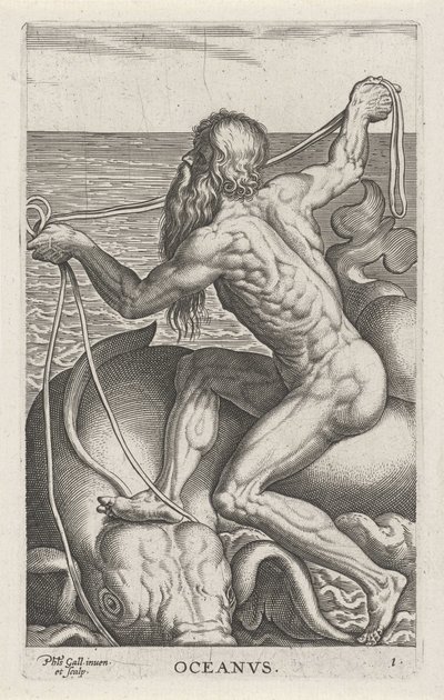 Meeresgott Okeanos von Philips Galle