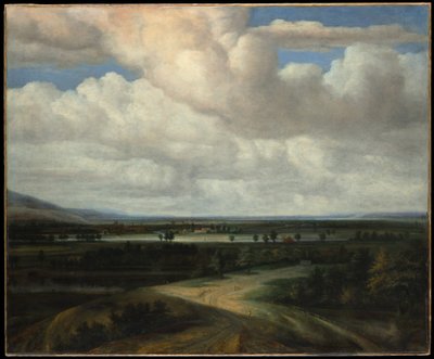 Panorama-Landschaft mit Landgut von Philips Koninck