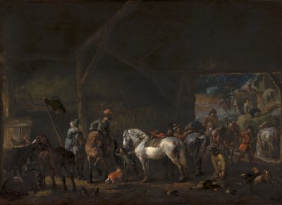 Der Aufbruch aus dem Stall von Philips Wouwerman