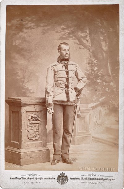 Rudolf, Kronprinz von Österreich von Photo studio C. K. Dvorni Prague.