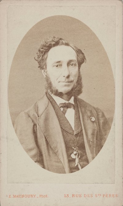 Porträt des Geigers und Komponisten Camillo Sivori 1815-1894 von Photo studio Eugène Maunoury.