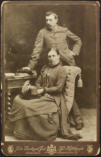 Porträt von Mette und Paul Gauguin, 1885 von Photo studio Julie Laurberg and Franziska
