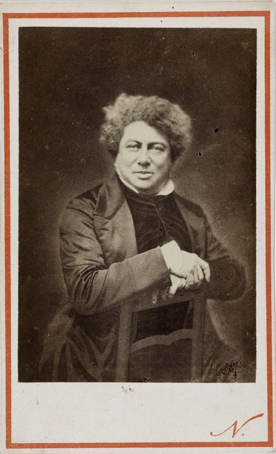 Der Autor Alexandre Dumas père 1802-1870 von Photo studio Nadar.
