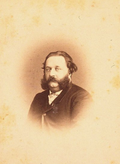 Porträt des Komponisten Alfred Jaëll 1832-1882, 1866 von Photo studio Paetz.