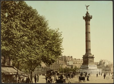 [Colonne de Juillet, Place de la Bastille, Paris, Frankreich] von Photochrom Zürich