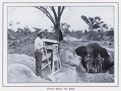 Alluvial-Bergleute, Ora Banda von Photographer Australian