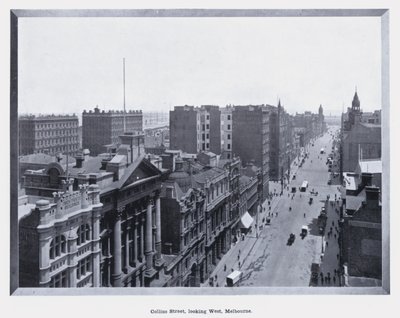 Collins Street, Blick nach Westen, Melbourne von Photographer Australian