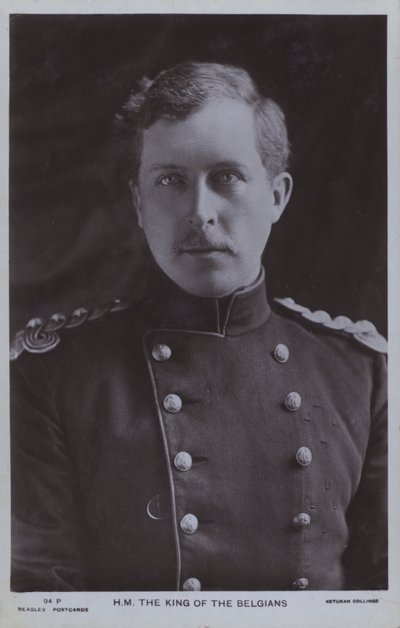 Albert I., König von Belgien von Photographer Belgian