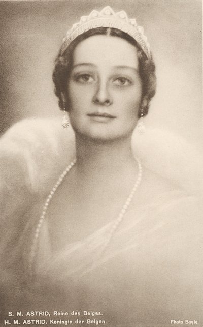 Astrid von Schweden, Königin der Belgier, Gemahlin von Leopold III. von Belgien von Photographer Belgian