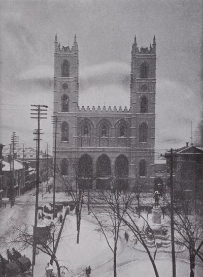 Notre Dame im Winter, Montreal von Photographer Canadian