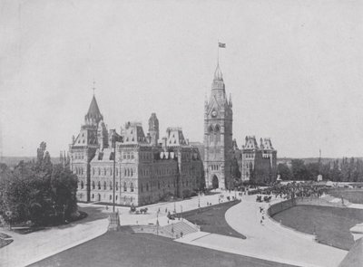 Der Zentralblock, Parlamentsgebäude, Ottawa von Photographer Canadian