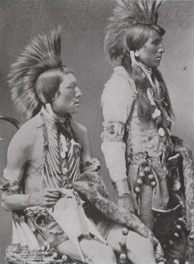 Zwei Blackfoot Krieger (s/w Foto) von Photographer Canadian