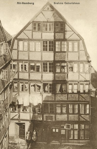 Geburtsort von Johannes Brahms, Hamburg, Deutschland von Photographer German