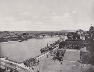 Brühlsche Terrasse und Elbquai von Photographer German