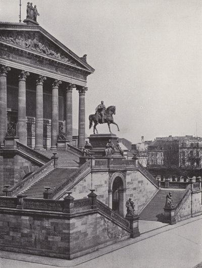 Nationalgalerie und Denkmal Friedrich Wilhelm IV. von Photographer German