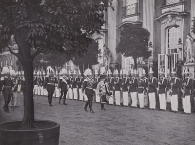 Potsdam, Fürstenempfang durch den Kaiser im Neuen Palais von Photographer German
