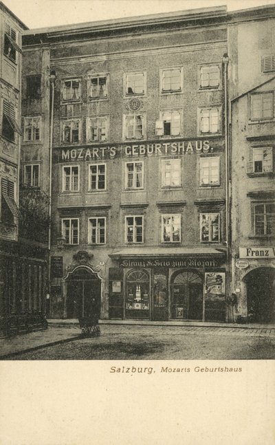 Geburtsort von Wolfgang Amadeus Mozart, Salzburg von Photographer German