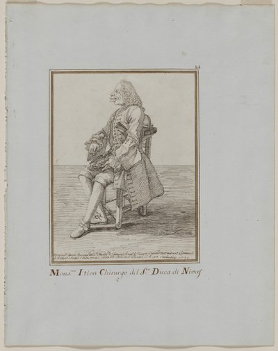 Monsieur Ition Chirurgo del sre. Duca di Nivers von Pier Leone Ghezzi