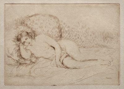 Liegende nackte Frau von Pierre-Auguste Renoir