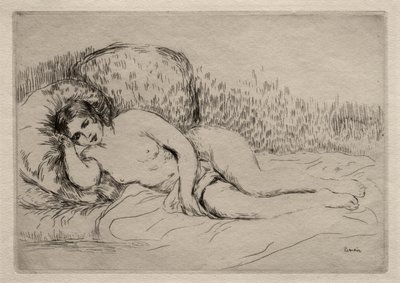 Liegende nackte Frau von Pierre-Auguste Renoir
