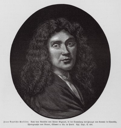 Molière, französischer Dramatiker und Schauspieler von Pierre (after) Mignard