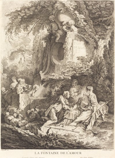 Der Brunnen der Liebe von Pierre Alexandre Aveline after François Boucher