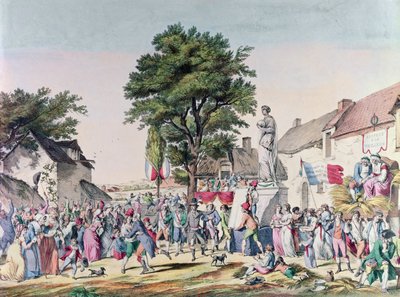Dorffest zu Ehren des Alters zur Zeit der Französischen Revolution, 1795 von Pierre Alexandre Wille