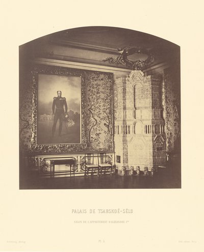 Palast von Zarskoje Selo, Salon der Wohnung von Alexander I. von Pierre Ambrose Richebourg