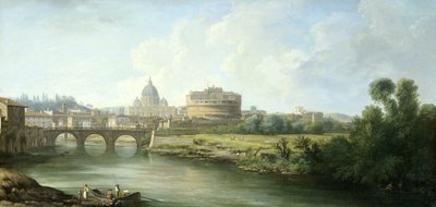 Ansicht der Engelsburg in Rom von Pierre Antoine Demachy
