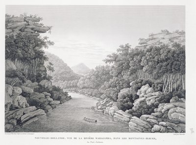 Neuholland: Ansicht des Waragamba-Flusses in den Blue Mountains, aus 