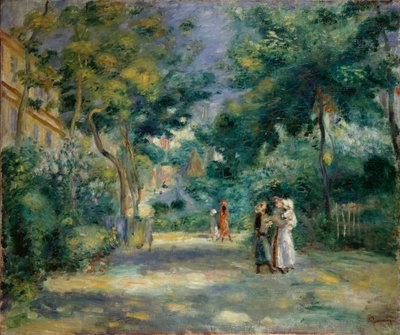 Ein Garten in Montmartre, 1890-1899 von Pierre Auguste Renoir
