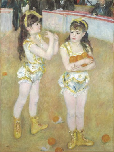 Akrobaten im Cirque Fernando, Francisca und Angelina Wartenberg, 1879 von Pierre Auguste Renoir