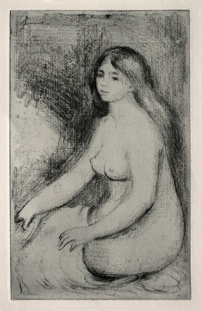 Sitzende Badende von Pierre Auguste Renoir
