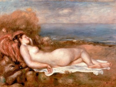 Badende am Meer von Pierre Auguste Renoir