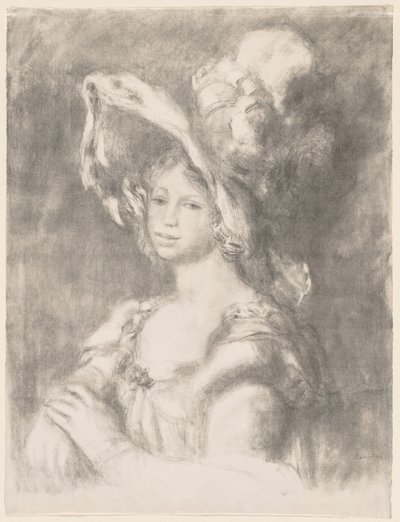 Büste eines jungen Mädchens (Mlle. Dieterle) von Pierre Auguste Renoir