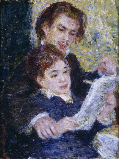 Im Atelier: Georges Riviere und Marguerite Legrand von Pierre Auguste Renoir