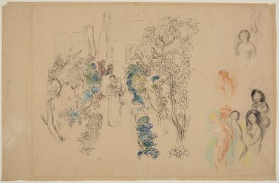 Landschaft und Figuren von Pierre Auguste Renoir
