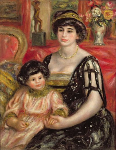 Madame Josse Bernheim-Jeune und ihr Sohn Henry, 1910 von Pierre Auguste Renoir