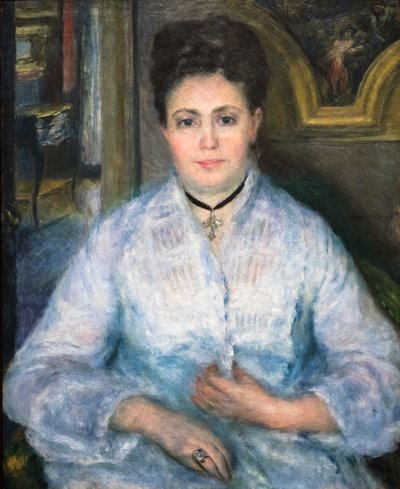 Madame Victor Choquet in Weiß von Pierre Auguste Renoir