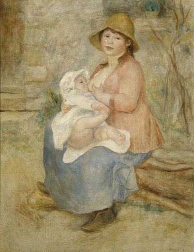 Maternité, auch bekannt als das Kind an der Brust von Pierre Auguste Renoir