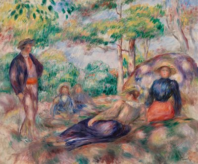 Rast im Gras von Pierre Auguste Renoir