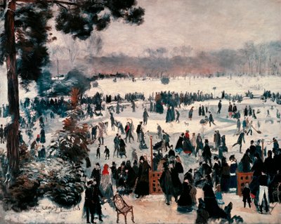 Schlittschuhläufer im Bois de Boulogne in Paris von Pierre Auguste Renoir