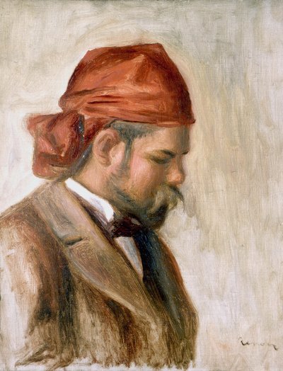 Vollard mit einem roten Schal von Pierre Auguste Renoir