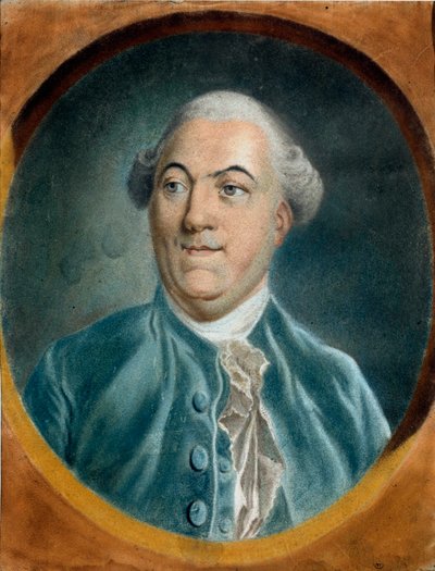 Porträt von Jacques Necker (1732-1804) Minister. Pastellgemälde von Pierre Baudemant (1729-1808) 18. Jahrhundert Troyes, Musée des Beaux-Arts von Pierre Baudemant