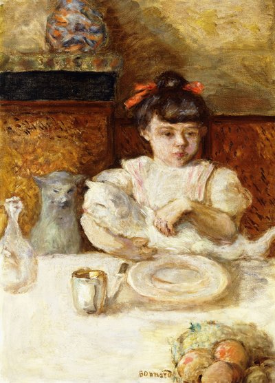 Kind und Katzen, ca. 1906 von Pierre Bonnard