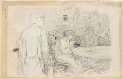 Der Urlauber (der Verwundete in seiner Familie) von Pierre Bonnard
