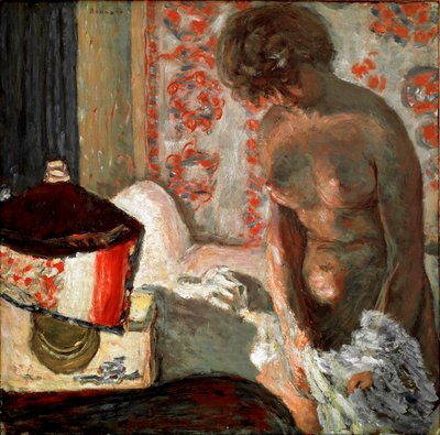 Akt bei der Lampe von Pierre Bonnard