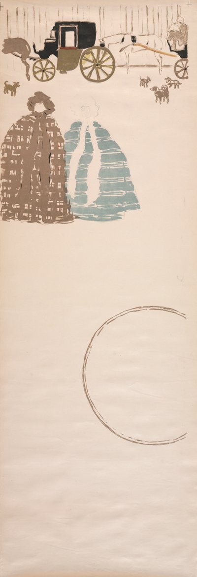 Spaziergang der Kindermädchen, Fries der Kutschen, 1895 von Pierre Bonnard