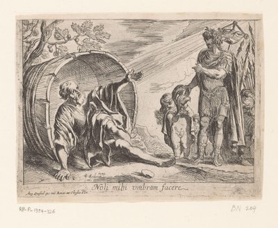 Alexander der Große und Diogenes von Pierre Brebiette