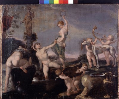 Die Jagd des Meleager mit dem Wildschwein von Pierre Brebiette